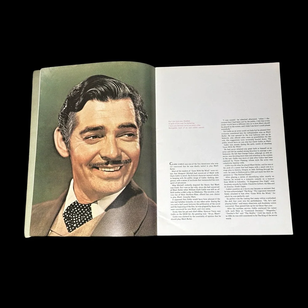 Vintage 1967 The Story of Gone With The Wind Souvenir Program MGM Movie Book
